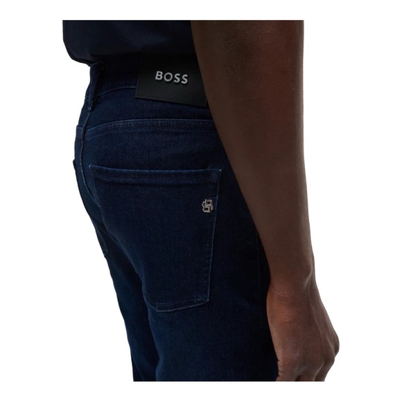 Hugo Boss Delaware Slim-Fit Jeans Dark Blue Men’s Size 40/32 - Picture 3 of 10